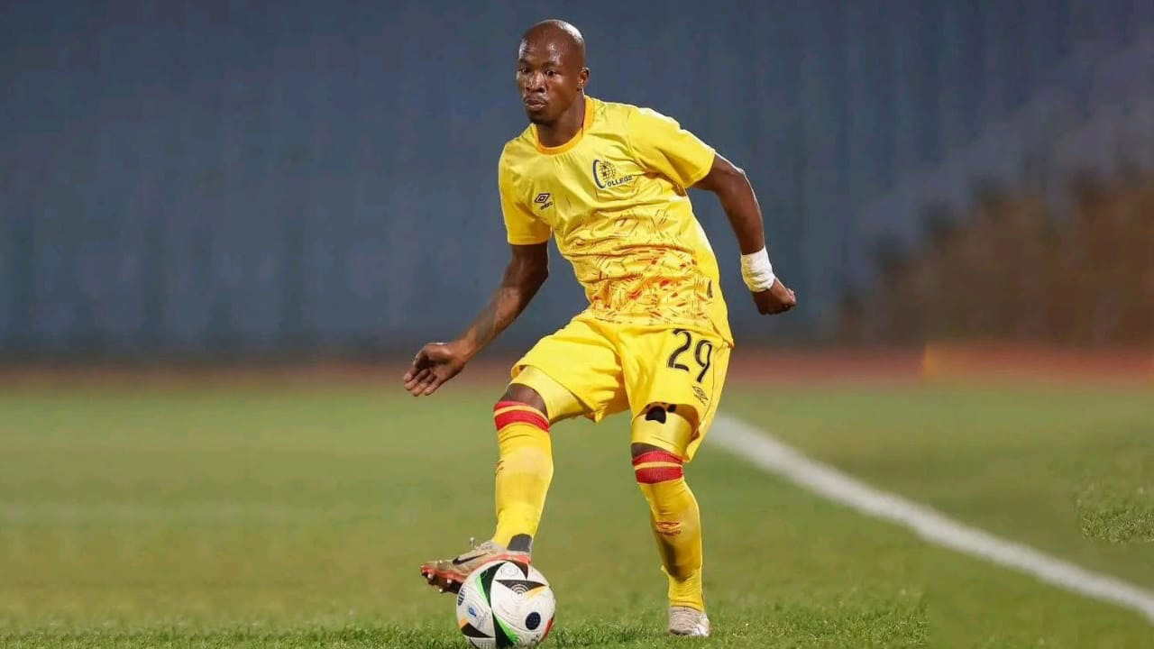 Eswatini international and Orbit College left-back Thulani Jingana is reportedly out of contract. (Courtesy pic)